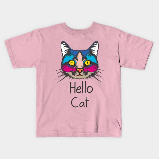 Hello Cat Kids T-Shirt by Look11301
